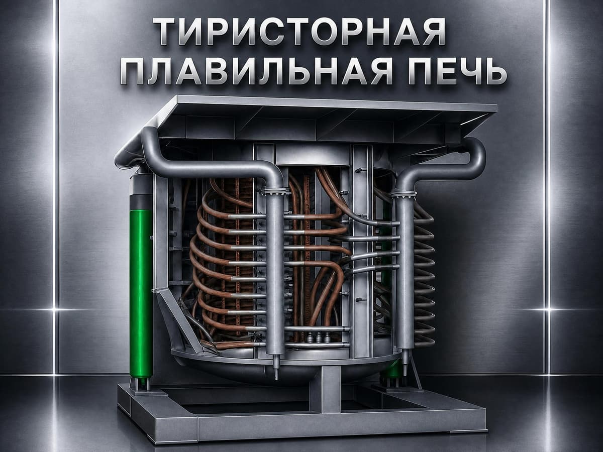 Индукционная тиристорная печь УИ-3Т-2400 в Казани и Республике Татарстан